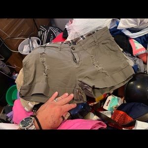 I have 2 tan pair of Loft shorts size 4 and 1pair of black